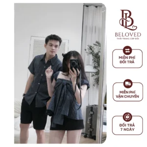 Set Áo Đôi Cotton Linen Nam Nữ