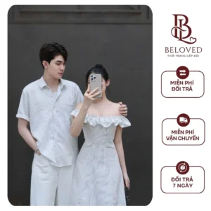 Set Đôi Beloved Kẻ Sọc Nhẹ Nhàng Sang Trọng