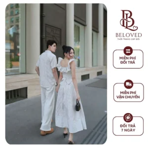 Set Đôi Beloved Kẻ Sọc Nhẹ Nhàng Sang Trọng