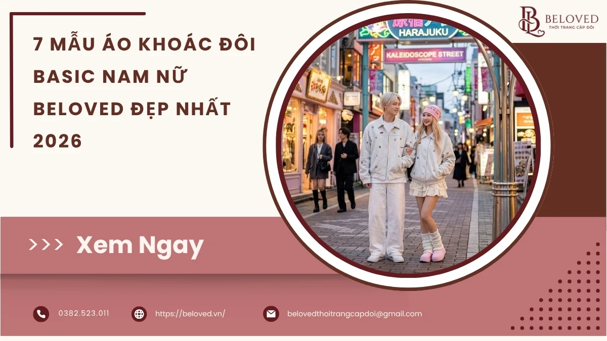 áo khoác đôi basic nam nữ