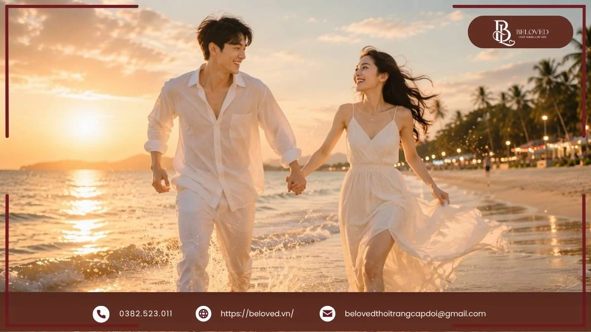 20+ Set Đồ Đôi Đi Biển Cho Couple Lên Hình Cực Chất
