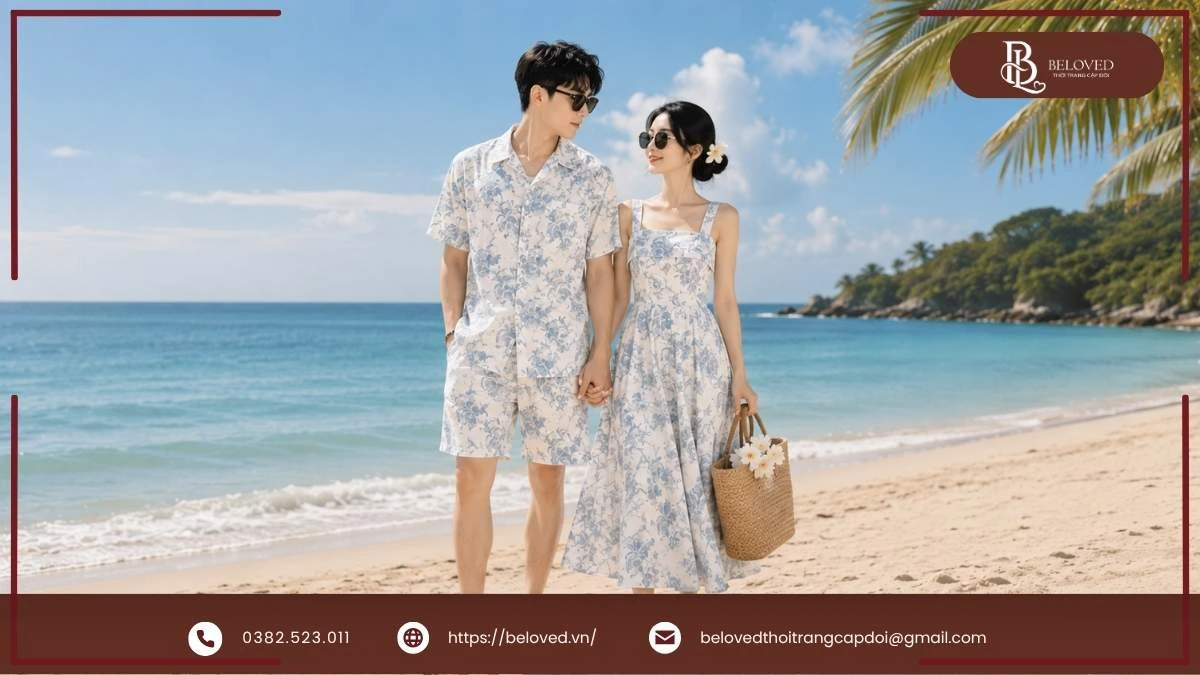 Set Đồ Đôi Đi Biển Đẹp Cho Couple Được Yêu Thích