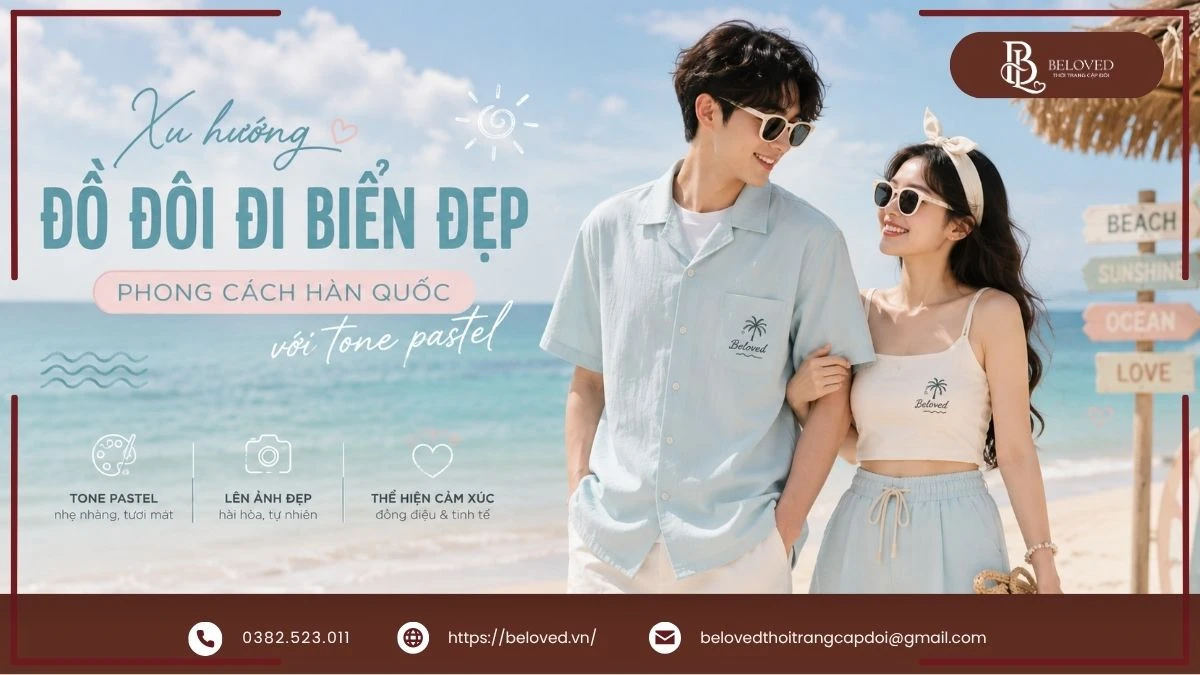 Xu Hướng Đồ Đôi Đi Biển Đẹp Được Yêu Thích Hiện Nay