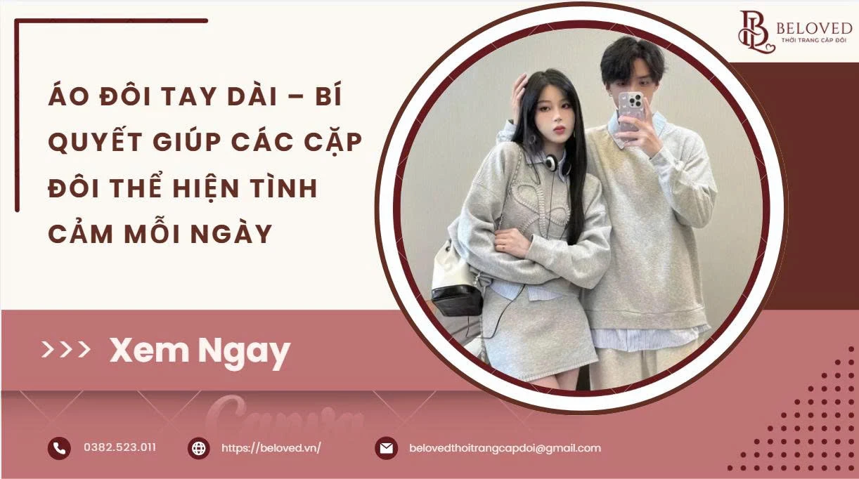 Áo đôi tay dài cực xinh